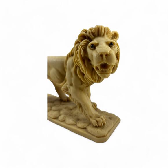 Vintage Lion Figurine Sculpture Statue Resin Single Bookend Decor - Picture 4 of 16